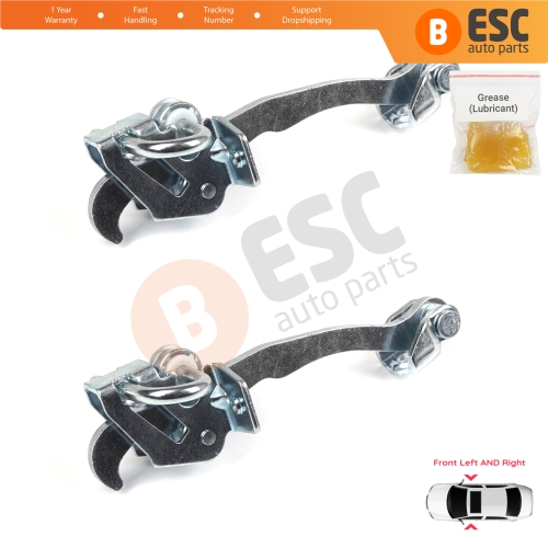 2 Pieces Front Door Hinge Stop Check Strap Limiter for Vauxhall Opel Astra G 1998-2009 2/3 Door Zafira A 1999-2006 160245 