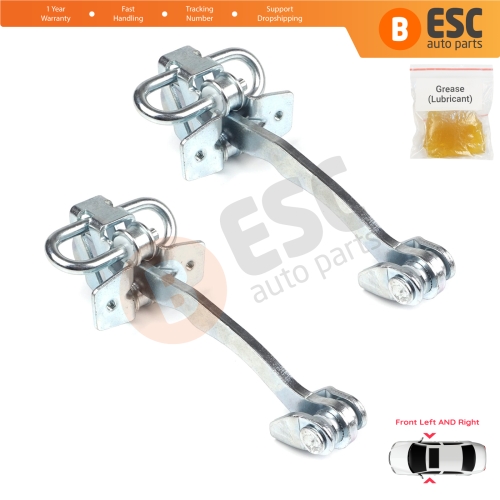 2 Pieces Front Door Hinge Stop Check Strap Limiter for Vauxhall Opel Astra G 1998-2009 2/3 Door Zafira A 1999-2006 160245 