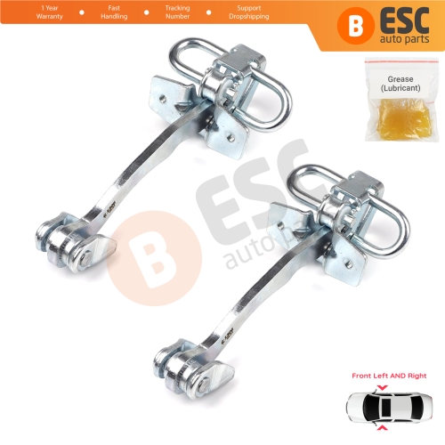 2 Pieces Front Door Hinge Stop Check Strap Limiter for Vauxhall Opel Astra G 1998-2009 2/3 Door Zafira A 1999-2006 160245 