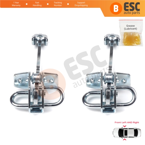 2 Pieces Front Door Hinge Stop Check Strap Limiter for Vauxhall Opel Astra G 1998-2009 2/3 Door Zafira A 1999-2006 160245 
