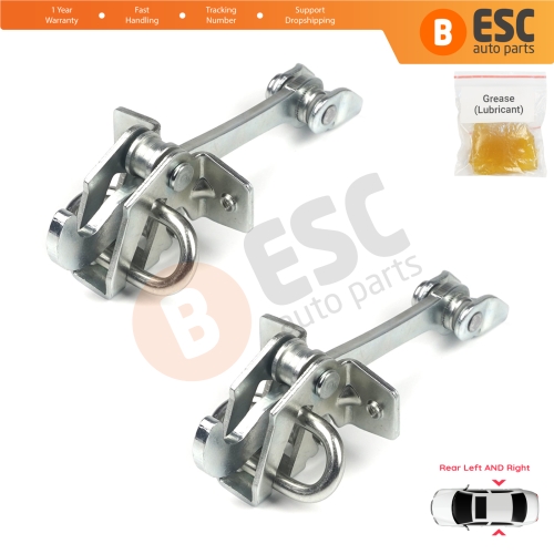 2 Pieces Rear Door Hinge Stop Check Strap Limiter for Vauxhall Opel Astra G 1998-2009 Zafira A 1999-2006 160243