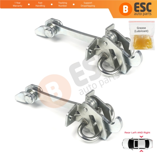 2 Pieces Rear Door Hinge Stop Check Strap Limiter for Vauxhall Opel Astra G 1998-2009 Zafira A 1999-2006 160243