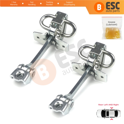 2 Pieces Rear Door Hinge Stop Check Strap Limiter for Vauxhall Opel Astra G 1998-2009 Zafira A 1999-2006 160243