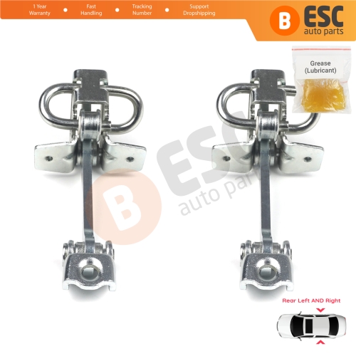 2 Pieces Rear Door Hinge Stop Check Strap Limiter for Vauxhall Opel Astra G 1998-2009 Zafira A 1999-2006 160243