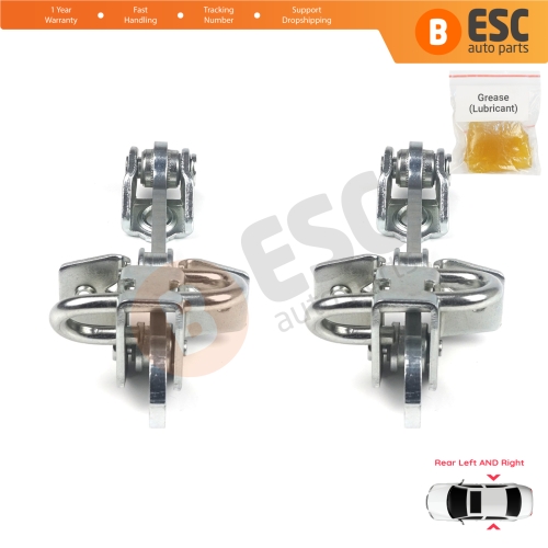 2 Pieces Rear Door Hinge Stop Check Strap Limiter for Vauxhall Opel Astra G 1998-2009 Zafira A 1999-2006 160243