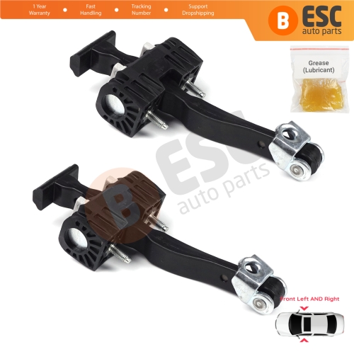 2 Pieces Front Door Hinge Stop Check Strap Limiter for Vauxhall Opel Astra H MK5 2004-2014 2/3/4/5 Door 5160251 13107175