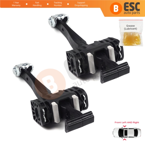 2 Pieces Front Door Hinge Stop Check Strap Limiter for Vauxhall Opel Astra H MK5 2004-2014 2/3/4/5 Door 5160251 13107175