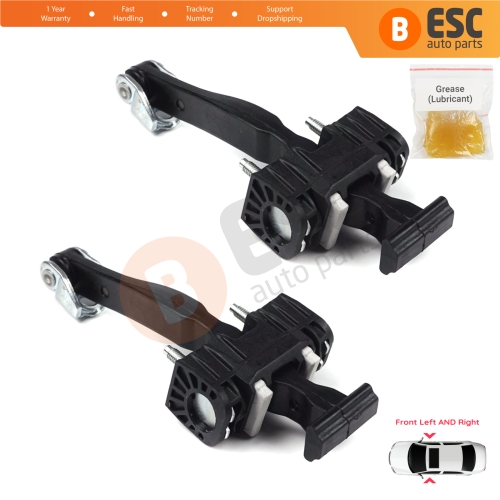 2 Pieces Front Door Hinge Stop Check Strap Limiter for Vauxhall Opel Astra H MK5 2004-2014 2/3/4/5 Door 5160251 13107175