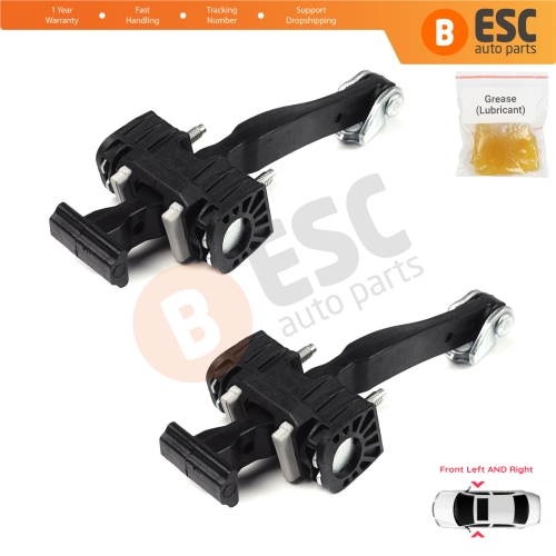 2 Pieces Front Door Hinge Stop Check Strap Limiter for Vauxhall Opel Astra H MK5 2004-2014 2/3/4/5 Door 5160251 13107175