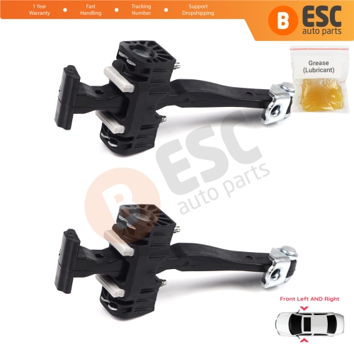 2 Pieces Front Door Hinge Stop Check Strap Limiter for Vauxhall Opel Astra H MK5 2004-2014 2/3/4/5 Door 5160251 13107175