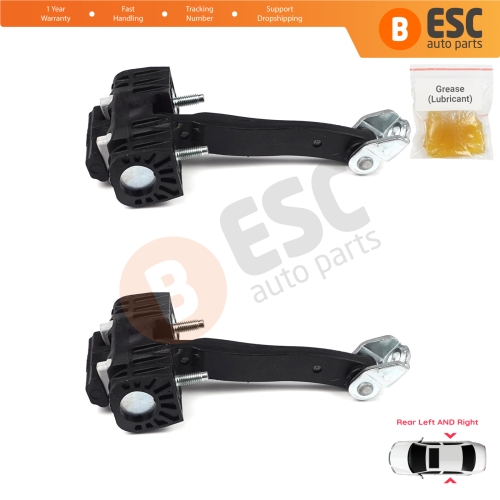 2 Pieces Rear Door Hinge Stop Check Strap Limiter for Vauxhall Opel Astra H MK5 5160252 13107851
