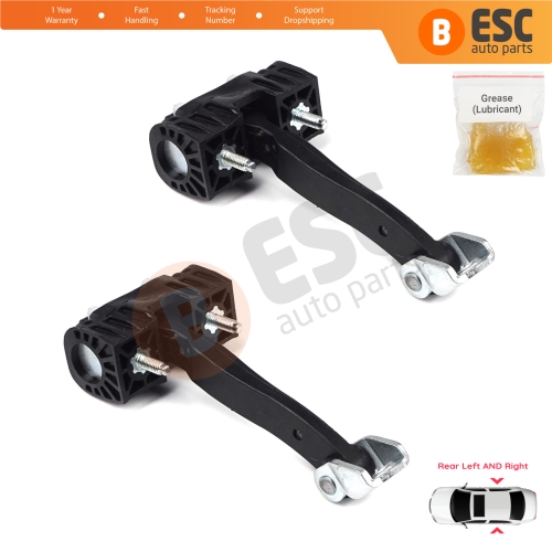 2 Pieces Rear Door Hinge Stop Check Strap Limiter for Vauxhall Opel Astra H MK5 5160252 13107851