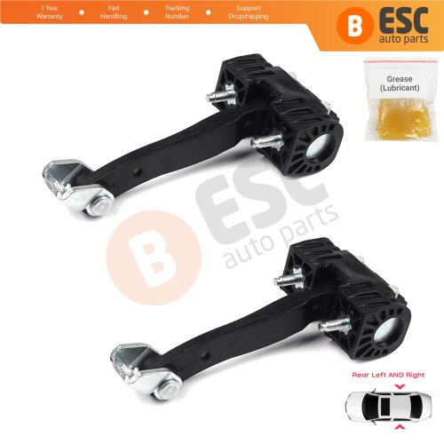 2 Pieces Rear Door Hinge Stop Check Strap Limiter for Vauxhall Opel Astra H MK5 5160252 13107851