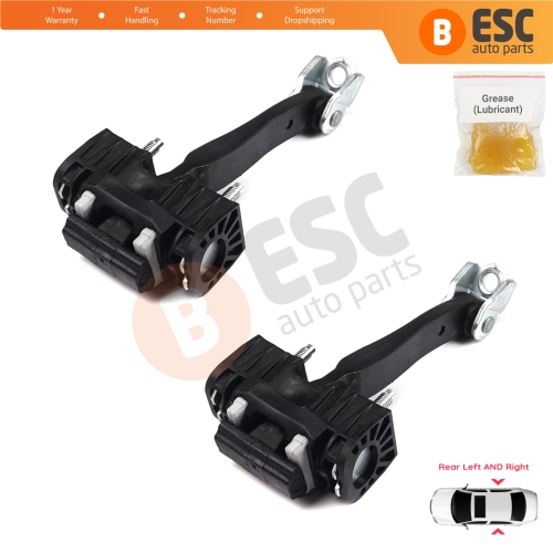 2 Pieces Rear Door Hinge Stop Check Strap Limiter for Vauxhall Opel Astra H MK5 5160252 13107851