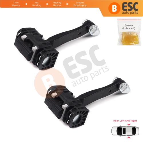 2 Pieces Rear Door Hinge Stop Check Strap Limiter for Vauxhall Opel Astra H MK5 5160252 13107851
