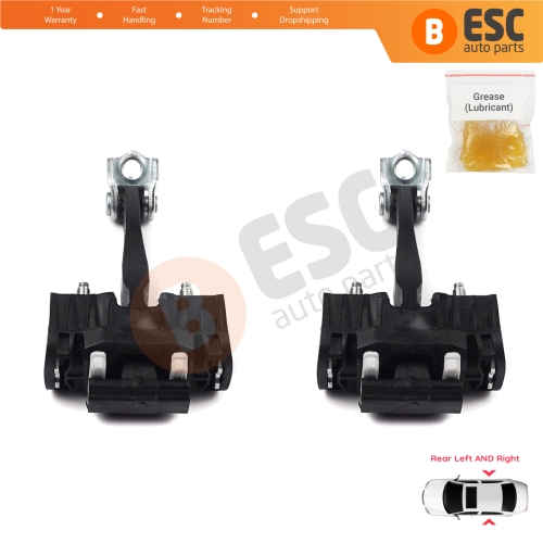 2 Pieces Rear Door Hinge Stop Check Strap Limiter for Vauxhall Opel Astra H MK5 5160252 13107851
