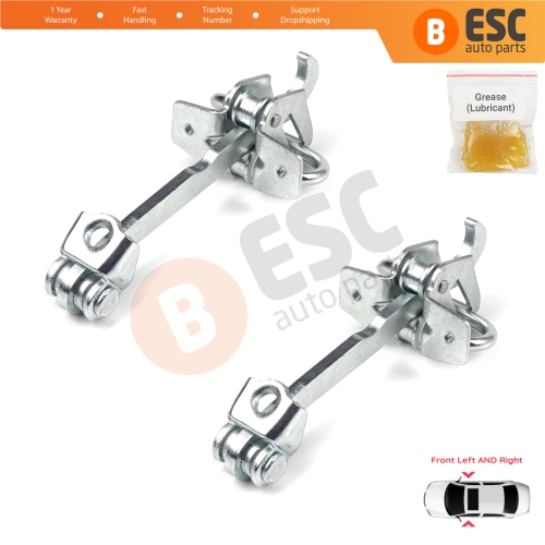2 Pieces Front Door Hinge Stop Check Strap Limiter for Vauxhall Opel Corsa C X01 Combo C Tigra B TwinTop 160256