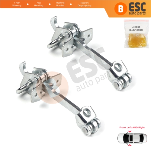 2 Pieces Front Door Hinge Stop Check Strap Limiter for Vauxhall Opel Corsa C X01 Combo C Tigra B TwinTop 160256