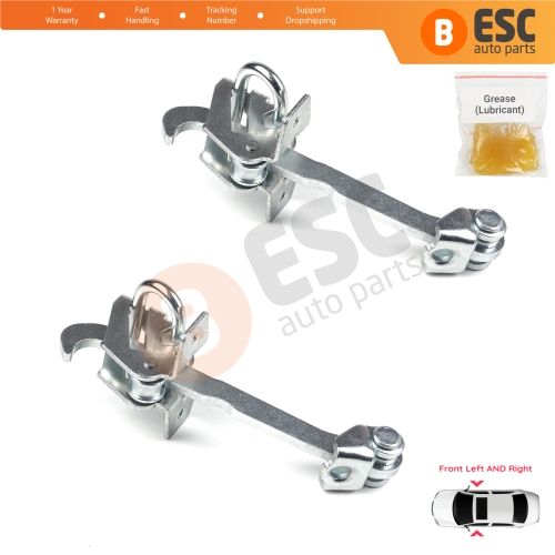2 Pieces Front Door Hinge Stop Check Strap Limiter for Vauxhall Opel Corsa C X01 Combo C Tigra B TwinTop 160256