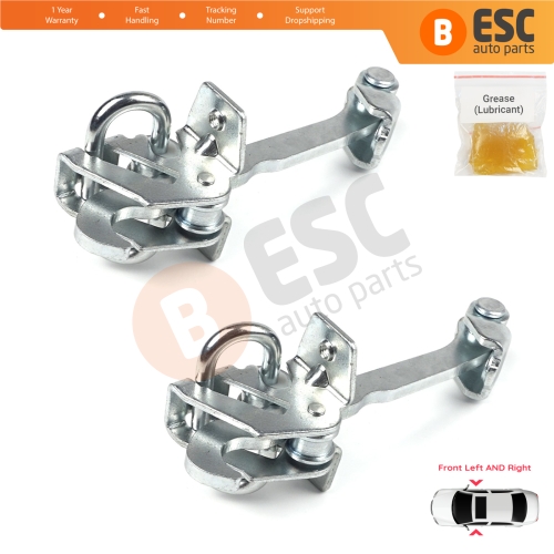 2 Pieces Front Door Hinge Stop Check Strap Limiter for Vauxhall Opel Corsa C X01 Combo C Tigra B TwinTop 160256