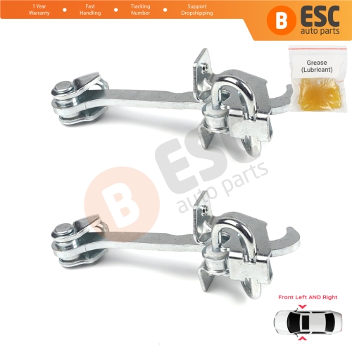 2 Pieces Front Door Hinge Stop Check Strap Limiter for Vauxhall Opel Corsa C X01 Combo C Tigra B TwinTop 160256