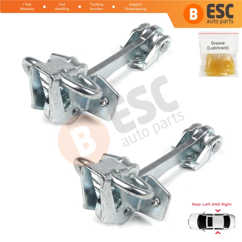 2 Pieces Rear Door Hinge Stop Check Strap Limiter for Vauxhall Opel Corsa C X01 2000-2009 160257 