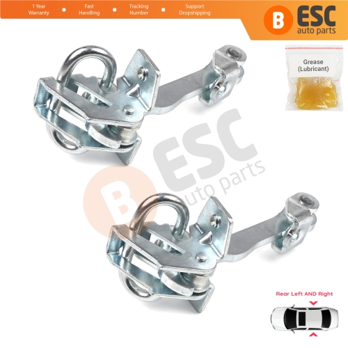 2 Pieces Rear Door Hinge Stop Check Strap Limiter for Vauxhall Opel Corsa C X01 2000-2009 160257 