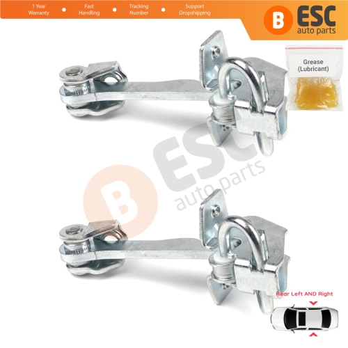 2 Pieces Rear Door Hinge Stop Check Strap Limiter for Vauxhall Opel Corsa C X01 2000-2009 160257 