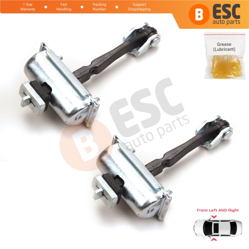 2 Pieces Front Door Hinge Stop Check Strap Limiter for Vauxhall Opel Corsa D 2006-2014 4/5-Door 5160257 