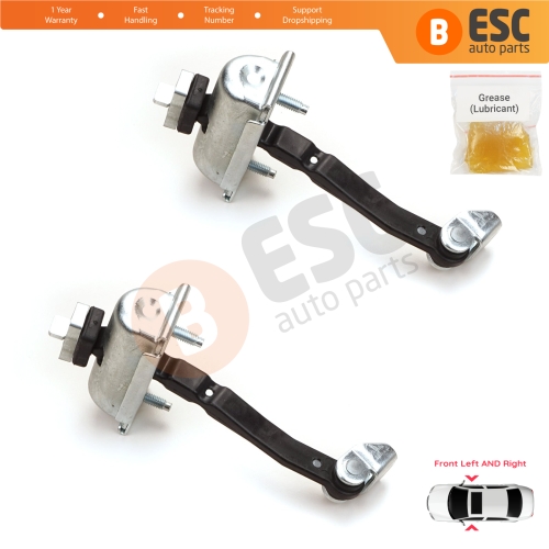 2 Pieces Front Door Hinge Stop Check Strap Limiter for Vauxhall Opel Corsa D 2006-2014 4/5-Door 5160257 