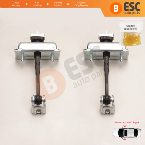 2 Pieces Front Door Hinge Stop Check Strap Limiter for Vauxhall Opel Corsa D 2006-2014 4/5-Door 5160257 