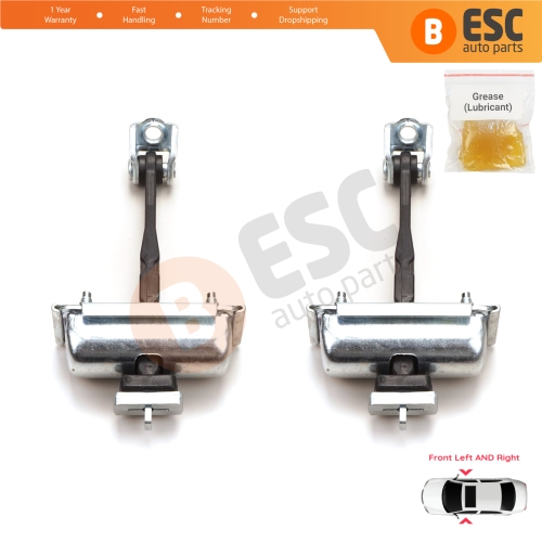2 Pieces Front Door Hinge Stop Check Strap Limiter for Vauxhall Opel Corsa D 2006-2014 4/5-Door 5160257 