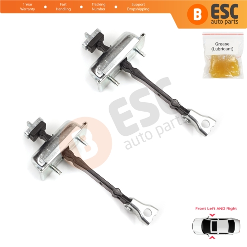 2 Pieces Front Door Hinge Stop Check Strap Limiter for Vauxhall Opel Astra J Cascada 160010 13270665