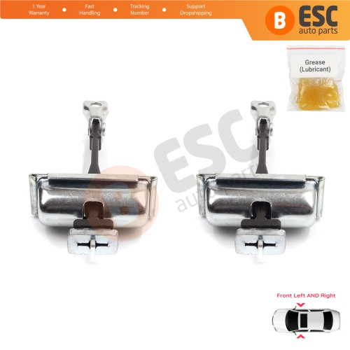 2 Pieces Front Door Hinge Stop Check Strap Limiter for Vauxhall Opel Astra J Cascada 160010 13270665