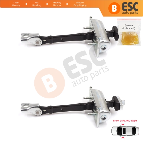 2 Pieces Front Door Hinge Stop Check Strap Limiter for Vauxhall Opel Astra J Cascada 160010 13270665