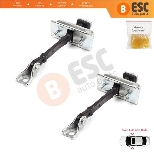 2 Pieces Front Door Hinge Stop Check Strap Limiter for Vauxhall Opel Astra J Cascada 160010 13270665
