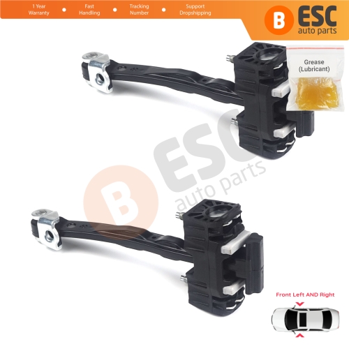 2 Pieces Front Door Hinge Stop Check Strap Limiter for Vauxhall Opel Insignia A 5160264 