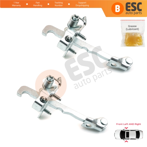 2 Pieces Front Door Hinge Stop Check Strap Limiter for Renault Trafic MK2 Vauxhall Opel Vivaro A Nissan PriMastar X83 4408993