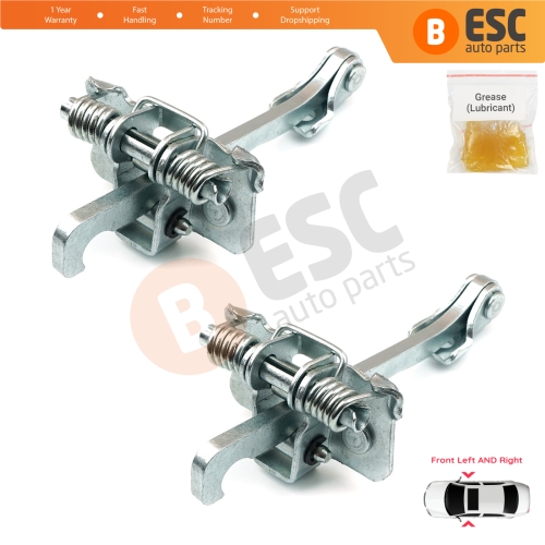2 Pieces Front Door Hinge Stop Check Strap Limiter for Renault Trafic MK2 Vauxhall Opel Vivaro A Nissan PriMastar X83 4408993