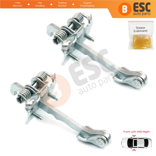2 Pieces Front Door Hinge Stop Check Strap Limiter for Renault Trafic MK2 Vauxhall Opel Vivaro A Nissan PriMastar X83 4408993
