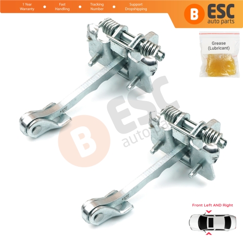 2 Pieces Front Door Hinge Stop Check Strap Limiter for Renault Trafic MK2 Vauxhall Opel Vivaro A Nissan PriMastar X83 4408993