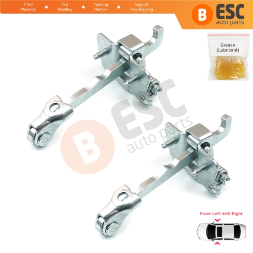 2 Pieces Front Door Hinge Stop Check Strap Limiter for Renault Trafic MK2 Vauxhall Opel Vivaro A Nissan PriMastar X83 4408993