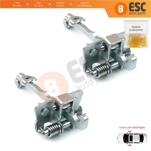 2 Pieces Front Door Hinge Stop Check Strap Limiter for Renault Trafic MK2 Vauxhall Opel Vivaro A Nissan PriMastar X83 4408993