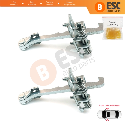 2 Pieces Front Door Hinge Stop Check Strap Limiter for Renault Trafic MK2 Vauxhall Opel Vivaro A Nissan PriMastar X83 4408993