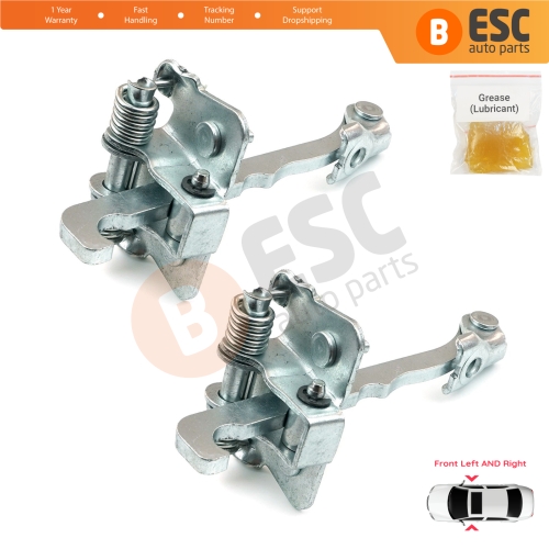 2 Pieces Front Door Hinge Stop Check Strap Limiter for Renault Trafic MK2 Vauxhall Opel Vivaro A Nissan PriMastar X83 4408993