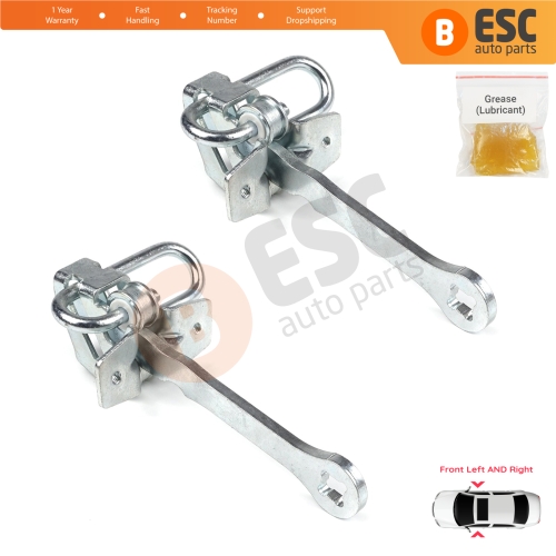2 Pieces Front Door Hinge Stop Check Strap Limiter for Vauxhall Opel Omega B 1994-2003 Cadillac Catera 1997-2001 5160232