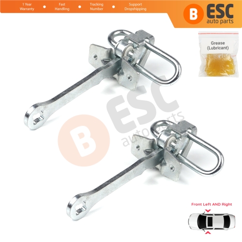 2 Pieces Front Door Hinge Stop Check Strap Limiter for Vauxhall Opel Omega B 1994-2003 Cadillac Catera 1997-2001 5160232