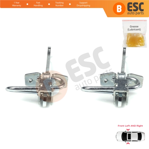 2 Pieces Front Door Hinge Stop Check Strap Limiter for Vauxhall Opel Omega B 1994-2003 Cadillac Catera 1997-2001 5160232
