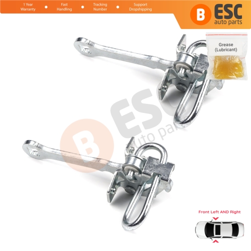 2 Pieces Front Door Hinge Stop Check Strap Limiter for Vauxhall Opel Omega B 1994-2003 Cadillac Catera 1997-2001 5160232
