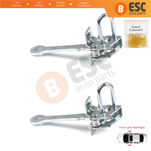 2 Pieces Front Door Hinge Stop Check Strap Limiter for Vauxhall Opel Omega B 1994-2003 Cadillac Catera 1997-2001 5160232
